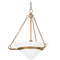 Troy Lighting Troy Lighting Amador Patina Brass Pendant Light with Conical Shade F8320-PBR