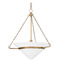 Troy Lighting Troy Lighting Amador Patina Brass Pendant Light with Conical Shade F8327-PBR