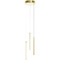 AFX Lighting Afx Lighting Rosemont Satin Brass LED Multi-Light Pendant with Cylindrical Shade RMTP04L30D1SB