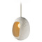 ET2 Lighting Et2 Luna Chaulk White LED Mini-Pendant Light with Oblong Shade E25212-CHK