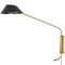 Troy Lighting Troy Lighting Sacramento Patina Brass & Soft Black Swing Arm Lamp PTL8128-PBR/SBK