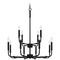 Quoizel Lighting Quoizel Lighting Abner Matte Black Chandelier ABR5128MBK