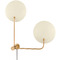 Troy Lighting Troy Lighting Leif Patina Brass & Soft Sand Plug and Cord Wall Lamp PTL8141-PBR/SSD