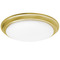 AFX Lighting Afx Lighting Baron Satin Brass LED Flushmount Light BRNF14LAJD1SB