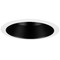 Progress Lighting 1-Light Baffle Trim from the 6In Recessed Shallow Collection in Black Finish P806006-031