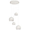 AFX Lighting Afx Lighting Roxy White Multi-Light Pendant with Bowl / Dome Shade RXYP99WHRND4