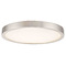 Design Classics Lighting Flat LED Light Surface Mount 10-Inch Round Satin Nickel 5CCT 1560LM 10G-SN