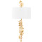 Troy Lighting Troy Lighting Adrienne Vintage Gold Leaf LED Sconce B1825-VGL