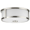 Progress Lighting Progress Lighting Cowan 2-Light Brushed Nickel Flush Mount P350254-009