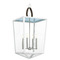 Progress Lighting Progress Lighting Point Dume-Shearwater White Pendant Light with Square Shade P500196-030