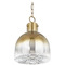 Troy Lighting Troy Lighting Beryl Patina Brass LED Pendant Light with Bowl / Dome Shade F2112-PBR