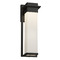 Justice Design Group Justice Design Group Pacific Matte Black LED Outdoor Wall Light FSN-7544W-OPAL-MBLK