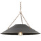 Troy Lighting Troy Lighting Arcane Patina Brass & Graphite LED Pendant Light with Coolie Shade F1223-PBR/GRA