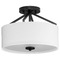 Progress Lighting Progress Lighting Bowman 1-Light Matte Black Flush Mount Light P350239-31M
