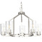 Progress Lighting Progress Lighting Bowman 3-Light Brushed Nickel Chandelier P400316-009
