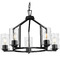 Progress Lighting Progress Lighting Bowman 3-Light Matte Black Chandelier P400316-31M