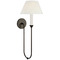 Visual Comfort Signature Collection Elliot Modern Iron Large Pendant Light AL2082MI-SP