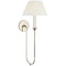 Visual Comfort Signature Collection Elliot Polished Nickel Large Pendant Light AL2082PN-SP