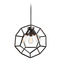 Matteo Lighting Matteo Lighting Geometry Series Rusty Black Pendant Light C54603RB