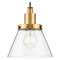 Progress Lighting Progress Lighting Hinton 1-Light Vintage Brass Pendant P500382-163