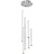 AFX Lighting Afx Lighting Caden Satin Nickel LED Multi-Light Pendant with Cylindrical Shade CADP99L30UDSNRND6