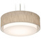 AFX Lighting Afx Lighting Sanibel Black Pendant Light with Drum Shade SAP1614MBBK-JT