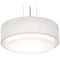 AFX Lighting Afx Lighting Sanibel Satin Nickel Pendant Light with Drum Shade SAP1614MBSN-LW