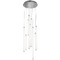AFX Lighting Afx Lighting Caden Satin Nickel LED Multi-Light Pendant with Cylindrical Shade CADP99L30UDSNRND9