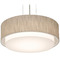 AFX Lighting Afx Lighting Sanibel Satin Nickel Pendant Light with Drum Shade SAP1614MBSN-JT