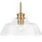 Progress Lighting Progress Lighting Dalton 1-Light Vintage Brass Pendant P500381-163