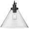 Progress Lighting Progress Lighting Hinton 1-Light Matte Black Pendant P500384-31M