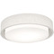 AFX Lighting Afx Lighting Sanibel Linen White Flushmount Light SAF2332MB-LW