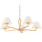 Troy Lighting Troy Lighting Ozias Vintage Gold Leaf Chandelier F2536-VGL