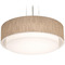 AFX Lighting Afx Lighting Sanibel Satin Nickel Pendant Light with Drum Shade SAP1824MBSN-JT