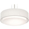 AFX Lighting Afx Lighting Sanibel Satin Nickel Pendant Light with Drum Shade SAP1824MBSN-LW