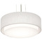 AFX Lighting Afx Lighting Sanibel Black LED Pendant Light with Drum Shade SAP1614LAJUDBK-LW