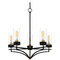 Quoizel Lighting Quoizel Lighting Hillside Matte Black Chandelier HLS5026MBK