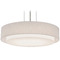 AFX Lighting Afx Lighting Sanibel Satin Nickel LED Pendant Light with Drum Shade SAP1614LAJUDSN-LW