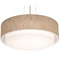 AFX Lighting Afx Lighting Sanibel Black LED Pendant Light with Drum Shade SAP1824LAJUDBK-JT