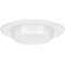 Progress Lighting 1-Light Trim from the 6In Recessed Collection in Satin White Finish P806005-028