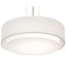 AFX Lighting Afx Lighting Sanibel Black LED Pendant Light with Drum Shade SAP1824LAJUDBK-LW