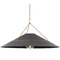 Troy Lighting Troy Lighting Arcane Patina Brass & Graphite LED Pendant Light with Coolie Shade F1234-PBR/GRA