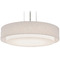 AFX Lighting Afx Lighting Sanibel Satin Nickel LED Pendant Light with Drum Shade SAP1824LAJUDSN-LW