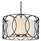 Troy Lighting Troy Lighting Sausalito Textured Iron Pendant Light with Drum Shade F1285-TRN