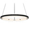 Quoizel Lighting Quoizel Lighting Malik Matte Black LED Pendant Light with Curved Panel Shade PCMLK2820MBK