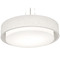 AFX Lighting Afx Lighting Sanibel Satin Nickel Pendant Light with Drum Shade SAP2332MBSN-LW