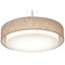 AFX Lighting Afx Lighting Sanibel Black LED Pendant Light with Drum Shade SAP2332LAJUDBK-JT