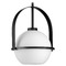 Progress Lighting Progress Lighting Delayne Matte Black Mini-Pendant Light with Globe Shade P500358-31M