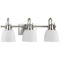 Progress Lighting Progress Lighting Preston 3-Light Brushed Nickel Vanity Light P300428-009