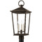 Troy Lighting Troy Lighting Soren Textured Bronze & Highlight Post Light P8921-TBZH